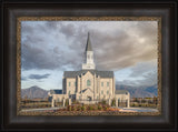 Taylorsville Utah Temple- Beacon of Light - framed giclee canvas