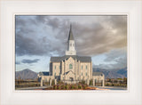 Taylorsville Utah Temple- Beacon of Light - framed giclee canvas