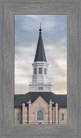 Taylorsville Utah Temple - Holiness to the Lord - framed giclee canvas