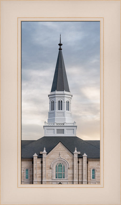 Taylorsville Utah Temple - Holiness to the Lord - framed giclee canvas