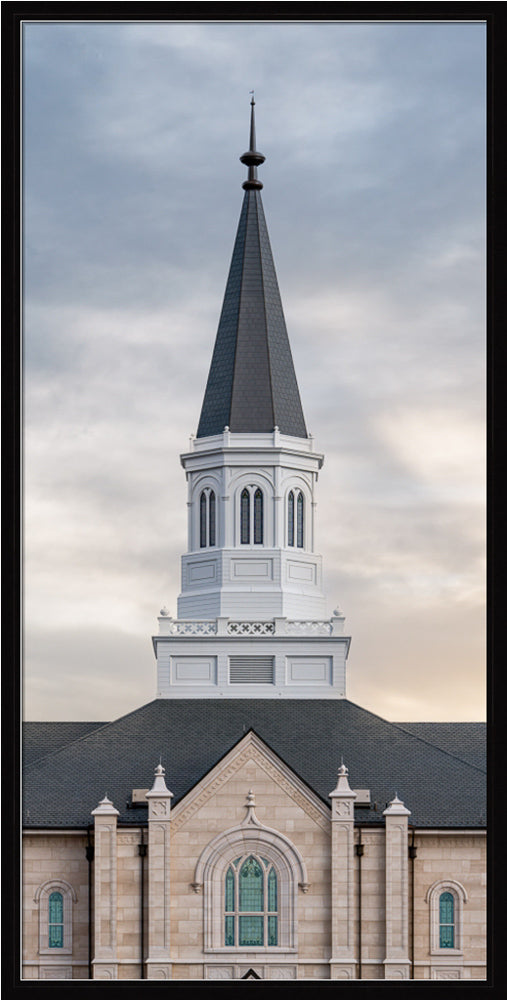 Taylorsville Utah Temple - Holiness to the Lord - framed giclee canvas