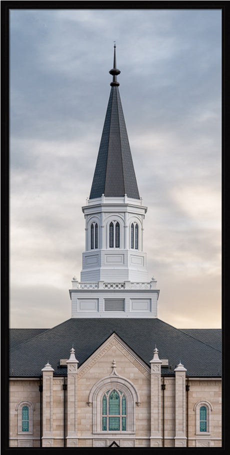 Taylorsville Utah Temple - Holiness to the Lord - framed giclee canvas