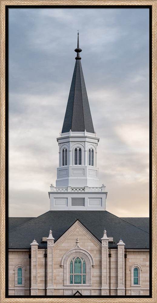 Taylorsville Utah Temple - Holiness to the Lord - framed giclee canvas