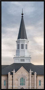 Taylorsville Utah Temple - Holiness to the Lord - framed giclee canvas