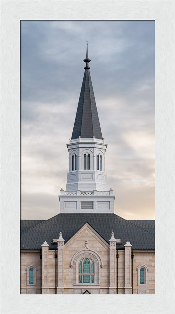 Taylorsville Utah Temple - Holiness to the Lord - framed giclee canvas