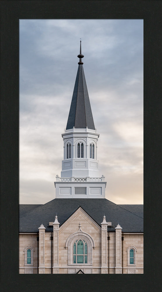 Taylorsville Utah Temple - Holiness to the Lord - framed giclee canvas