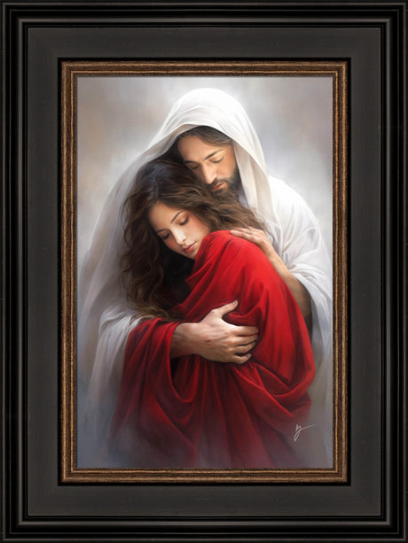 Though Your Sins Be As Scarlet - framed giclee canvas