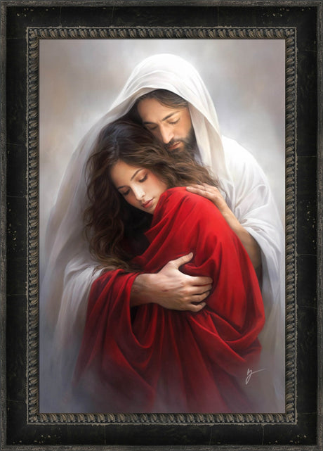 Though Your Sins Be As Scarlet - framed giclee canvas