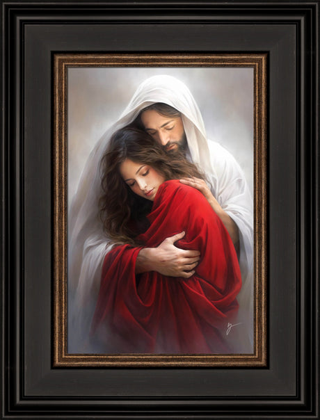 Though Your Sins Be As Scarlet - framed giclee canvas