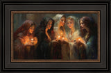 The Five Wise Virgins - framed giclee canvas