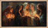 The Five Wise Virgins - framed giclee canvas