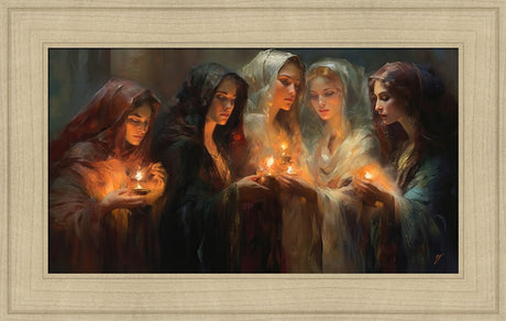 The Five Wise Virgins - framed giclee canvas