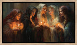 The Five Wise Virgins - framed giclee canvas