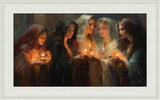 The Five Wise Virgins - framed giclee canvas