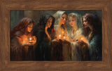 The Five Wise Virgins - framed giclee canvas