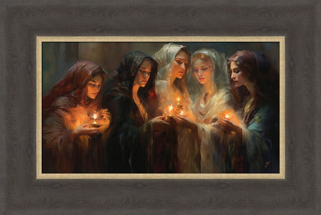 The Five Wise Virgins - framed giclee canvas