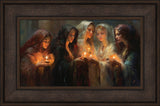 The Five Wise Virgins - framed giclee canvas