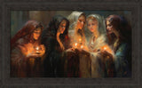 The Five Wise Virgins - framed giclee canvas