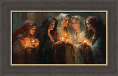 The Five Wise Virgins - framed giclee canvas