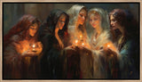 The Five Wise Virgins - framed giclee canvas