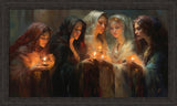 The Five Wise Virgins - framed giclee canvas