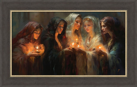 The Five Wise Virgins - framed giclee canvas