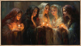 The Five Wise Virgins - framed giclee canvas