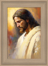 Jesus the Anointed - framed giclee canvas