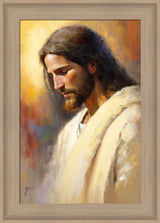 Jesus the Anointed - framed giclee canvas