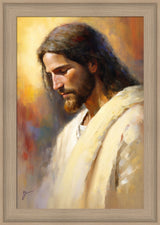 Jesus the Anointed - framed giclee canvas