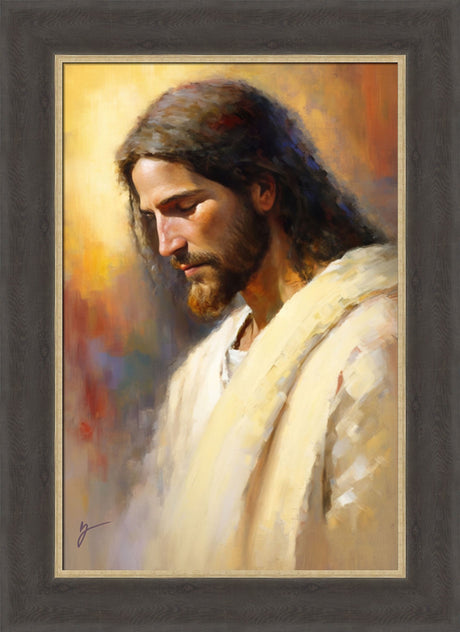 Jesus the Anointed - framed giclee canvas