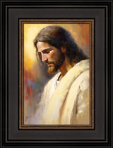 Jesus the Anointed - framed giclee canvas