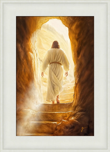 On The Third Day - framed giclee canvas