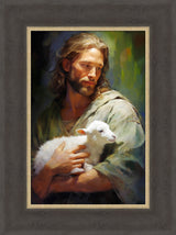 Gentle Savior - framed giclee canvas