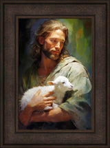 Gentle Savior - framed giclee canvas