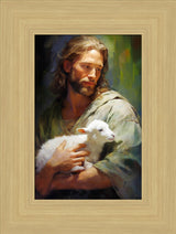 Gentle Savior - framed giclee canvas