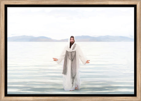 Resurrected Lord - framed giclee canvas