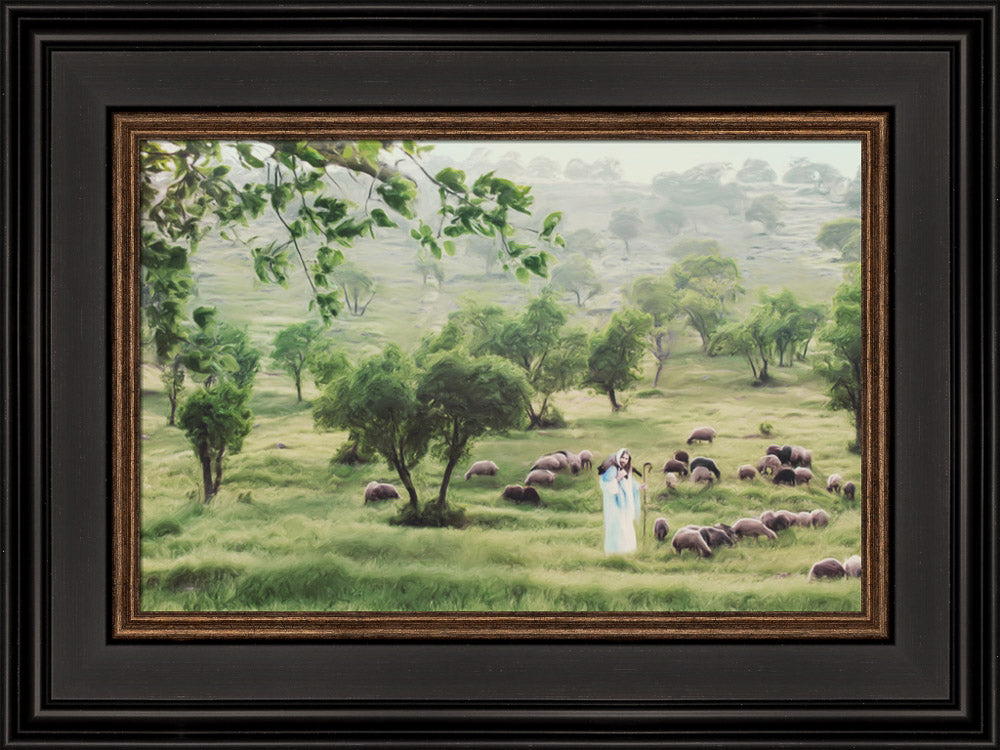 The Keeper - framed giclee canvas