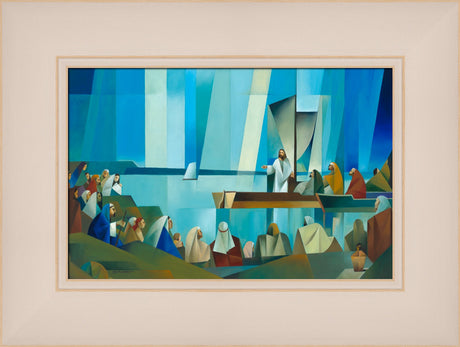 Jesus Preaching from a Boat by Jorge Cocco