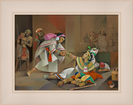 Abish the Lamanite - framed giclee canvas