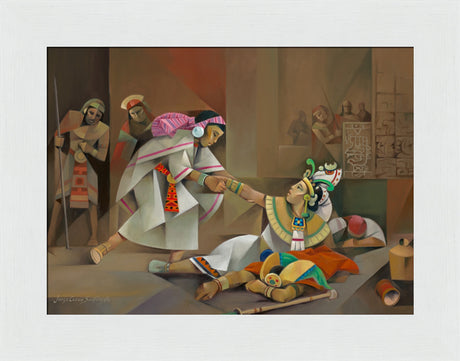 Abish the Lamanite - framed giclee canvas