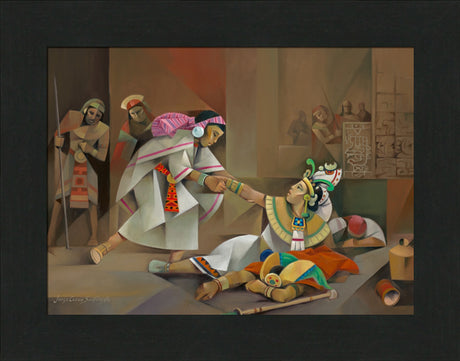 Abish the Lamanite - framed giclee canvas