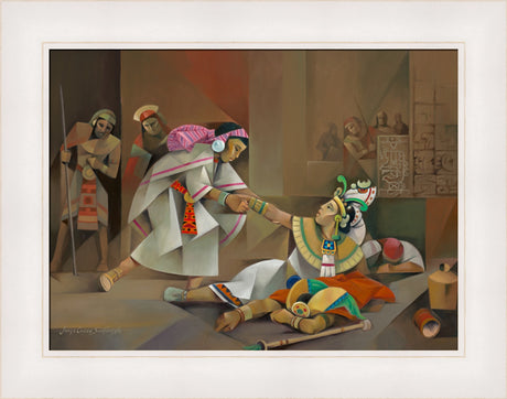 Abish the Lamanite - framed giclee canvas