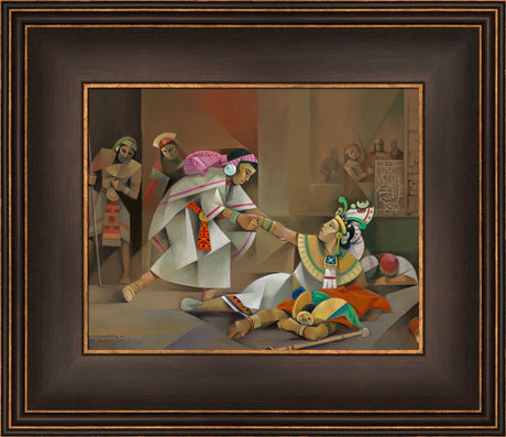 Abish the Lamanite - framed giclee canvas