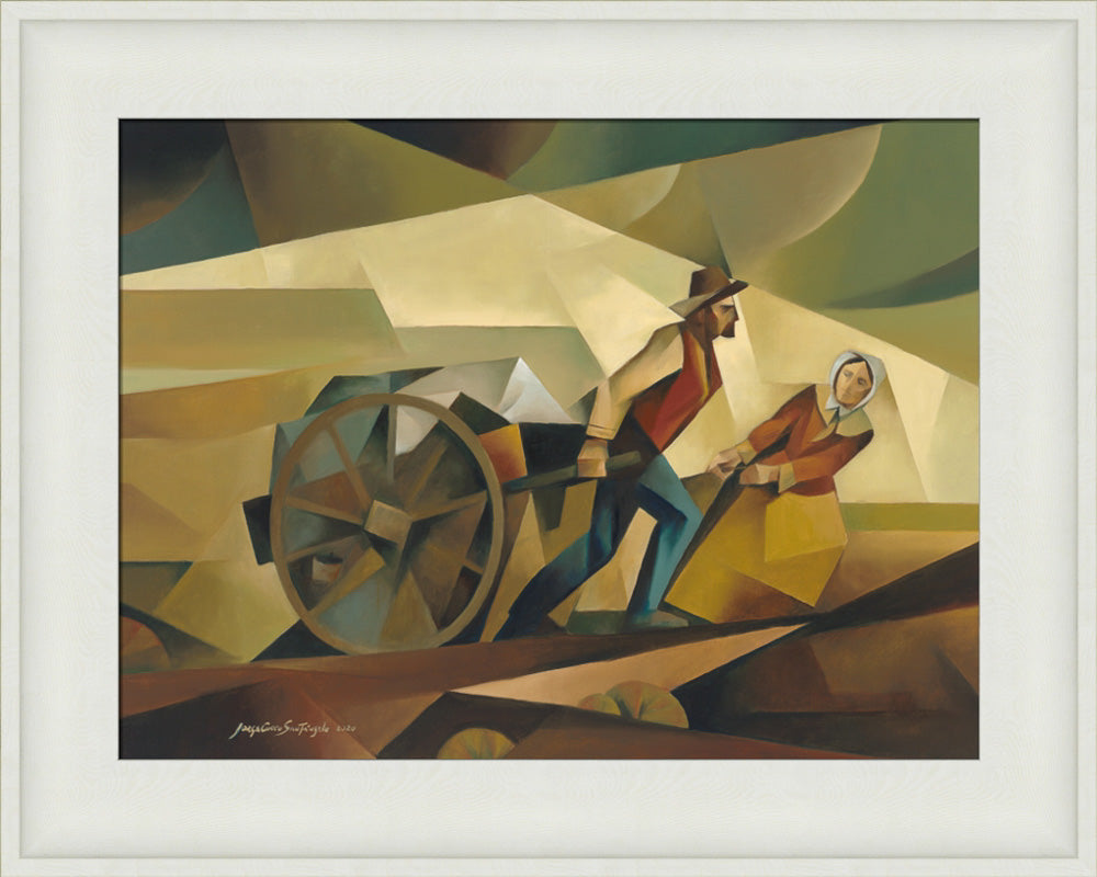 Faith in Every Step - framed giclee canvas