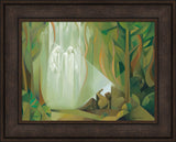 I Saw Two Personages - framed giclee canvas