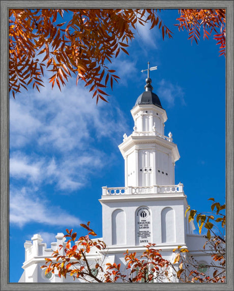 St. George Temple - House of the Lord - framed giclee canvas