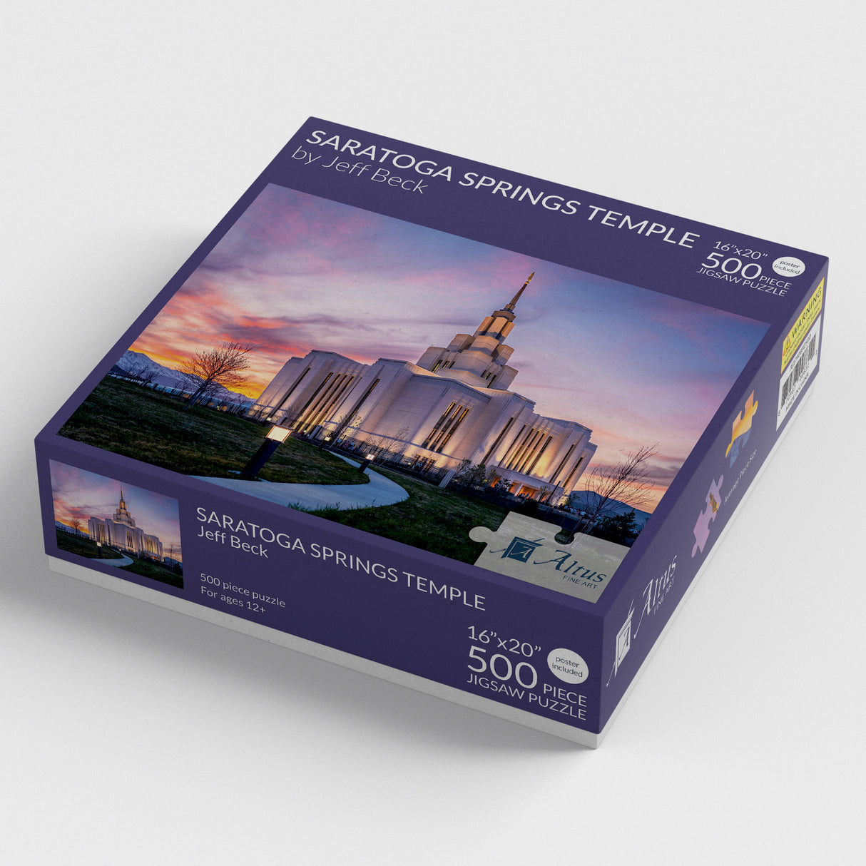 Saratoga Springs Temple 16x20 jigsaw puzzle 500 pieces