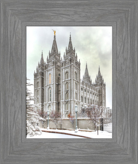 Salt Lake Temple - Snowy View by Kyle Woodbury