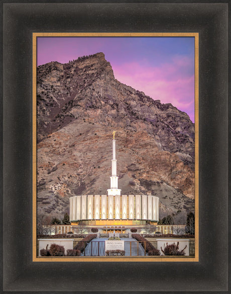 Provo Temple - 2018 Superbowl Sunset by Kyle Woodbury